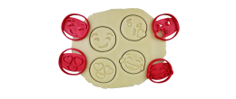Thème Emojis - 4 formes au choix - Lot d'emporte-pièces