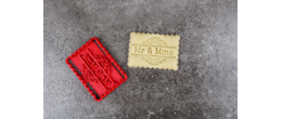 "Mr & Mme" avec décorations - Petit beurre - Emporte-pièce