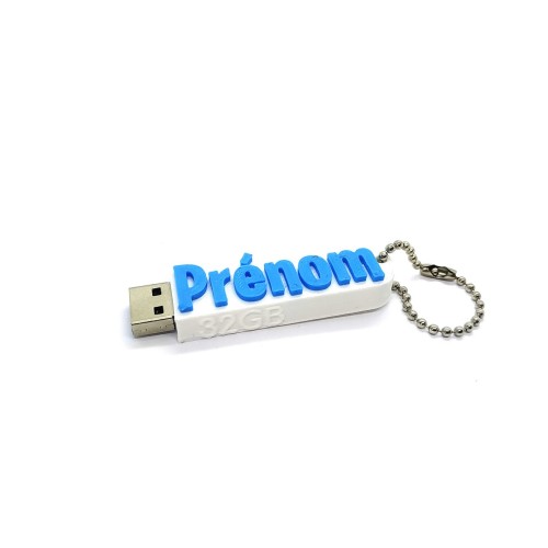 Clé USB Personnalisée 1 - 32 go - USB 3.0 - Personnalisable avec Texte - 1 à 2 couleurs (au choix parmis 18 couleurs)