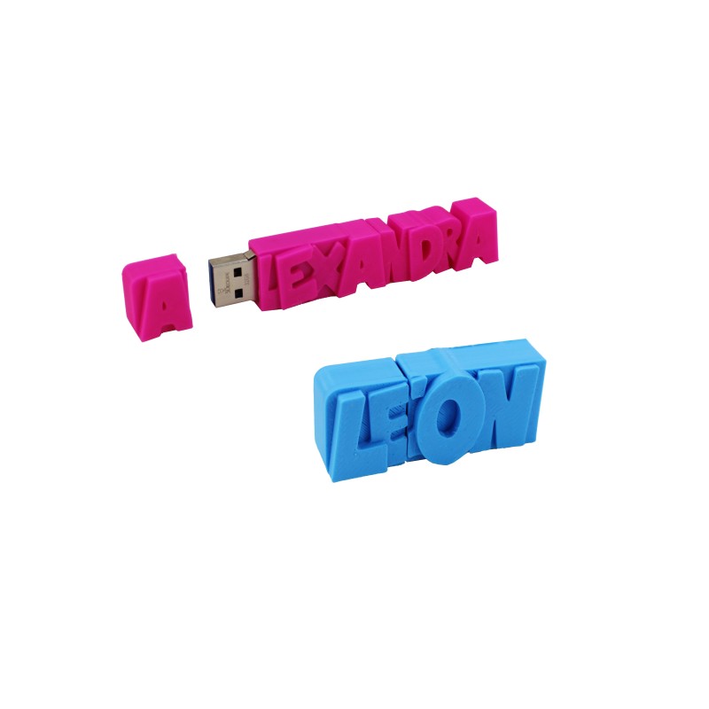 Clé USB Personnalisée 5 - 32 go - USB 3.0 - Personnalisable avec Texte - 18 Couleurs au Choix