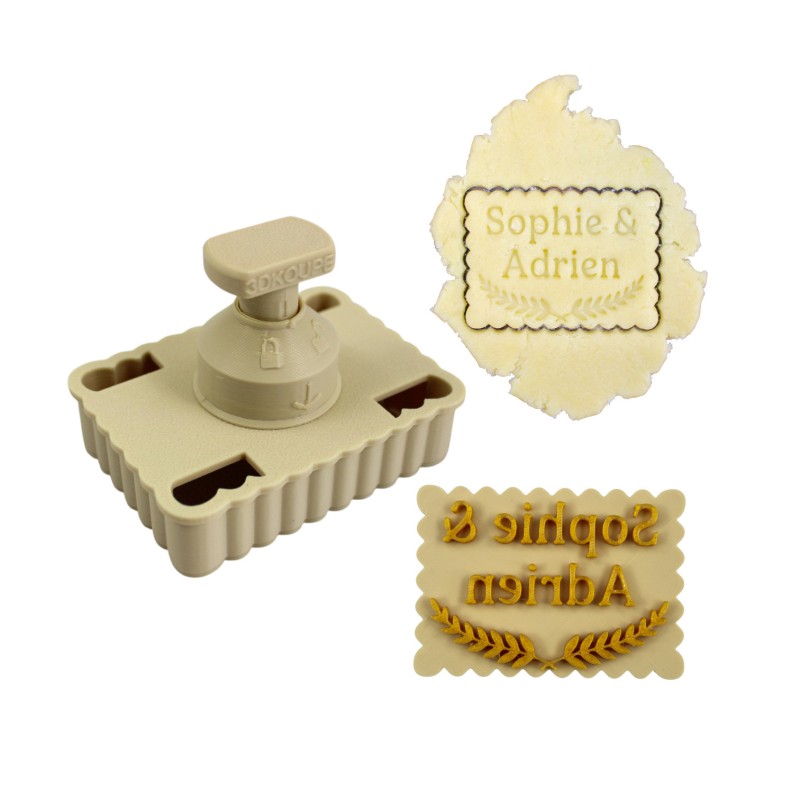 Emporte-pièce personnalisable PivoFix – Modèle Lauriers