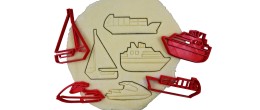Thème Bateaux - Yacht, Cargo, Voilier, Jetski - Lot d'emporte-pièces Thème Bateaux - Yacht, Cargo, Voilier, Jetski - Lot d'emporte-pièces