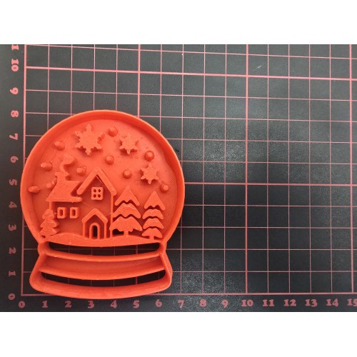 Thème Noël - Flocon, Moufle, Boule de neige, Chapeau de père noël - 4 emporte-pièces à l'unité ou en lot