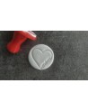 "Coeur avec inscription Mom" - Tampon plastique avec ou sans manche